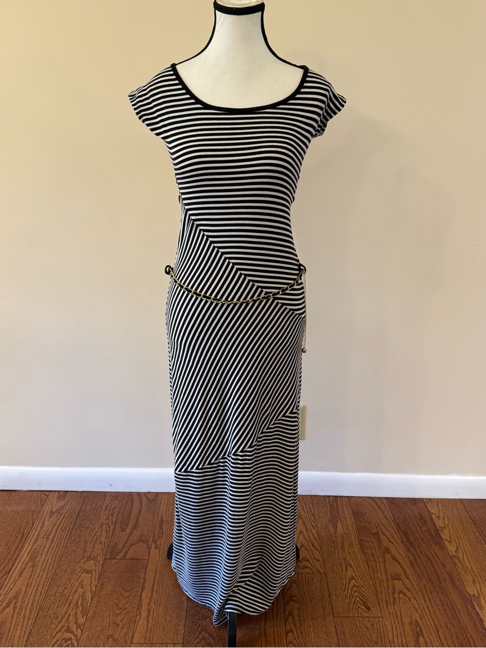 Black & White Striped Maxi size Small